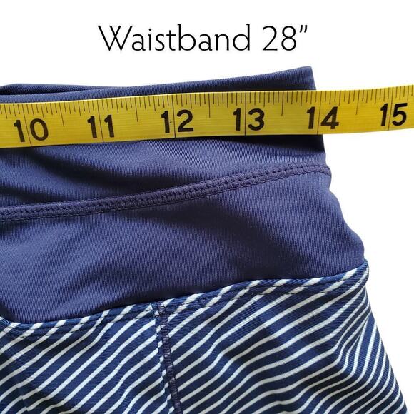 KYODAN Skort Diagonal Striped Navy White Tennis Pickleball Size S - Picture 7 of 10